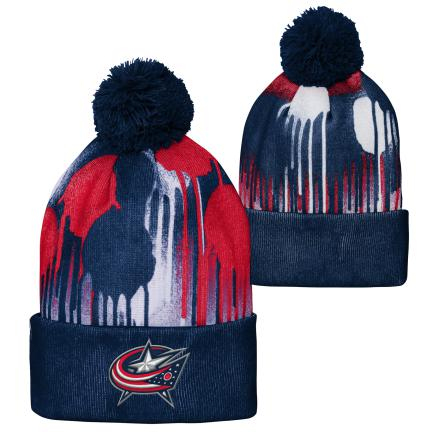 Columbus Blue Jackets dětská zimní čepice Paint Splatter Cuffed - Columbus Blue Jackets dětské oblečení