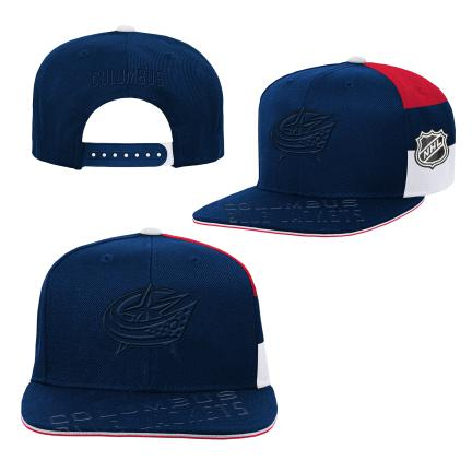 Columbus Blue Jackets dětská čepice flat kšiltovka Faceoff Structured - Columbus Blue Jackets dětské oblečení