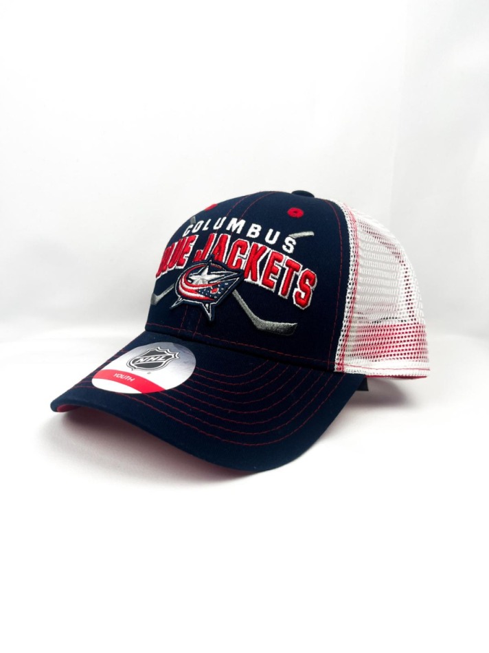 Columbus Blue Jackets dětská čepice baseballová kšiltovka Core Lockup Trucker Snapback - Columbus Blue Jackets dětské oblečení