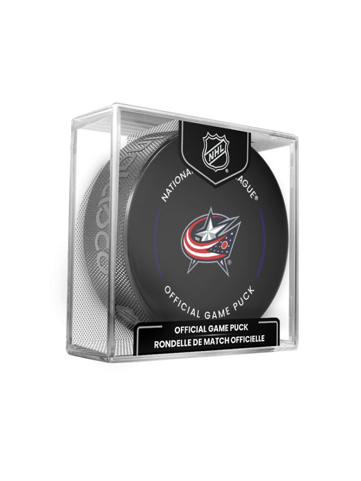 Columbus Blue Jackets puk Official Game Puck 2024-2025 - Columbus Blue Jackets hokejové vybavení