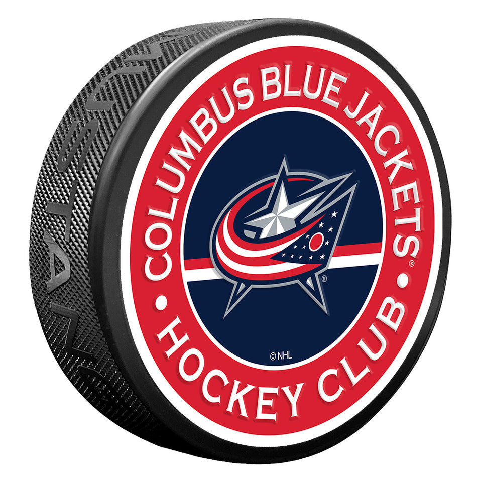 Columbus Blue Jackets puk Stripe Design - Columbus Blue Jackets hokejové vybavení