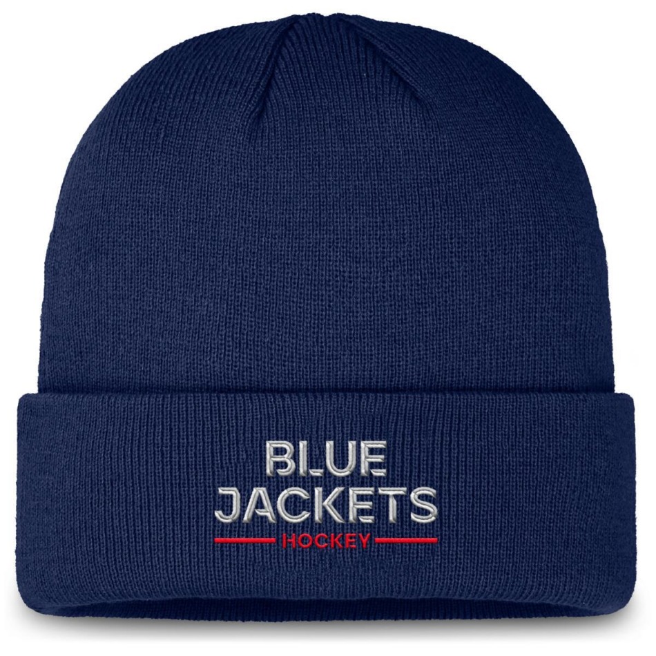Columbus Blue Jackets zimní čepice Authentic Pro A/Cap Cuffed - Columbus Blue Jackets kšiltovky, čepice, rukavice