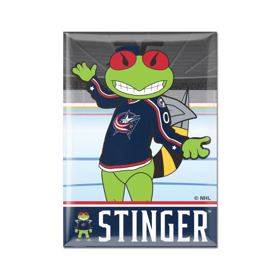 Columbus Blue Jackets magnetka Metal Mascot - Columbus Blue Jackets ostatní suvenýry