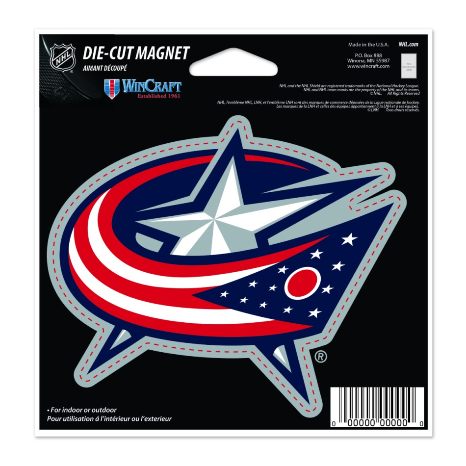 Columbus Blue Jackets magnetka Die Cut - Columbus Blue Jackets ostatní suvenýry