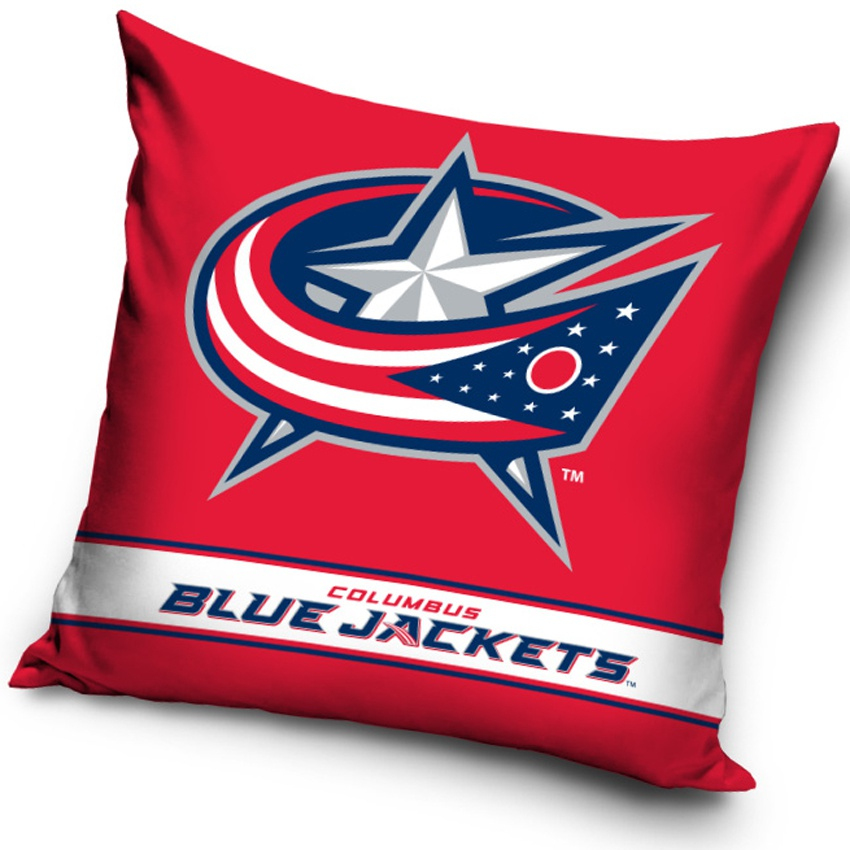 Columbus Blue Jackets polštářek logo - Columbus Blue Jackets povlečení, ručníky, deky