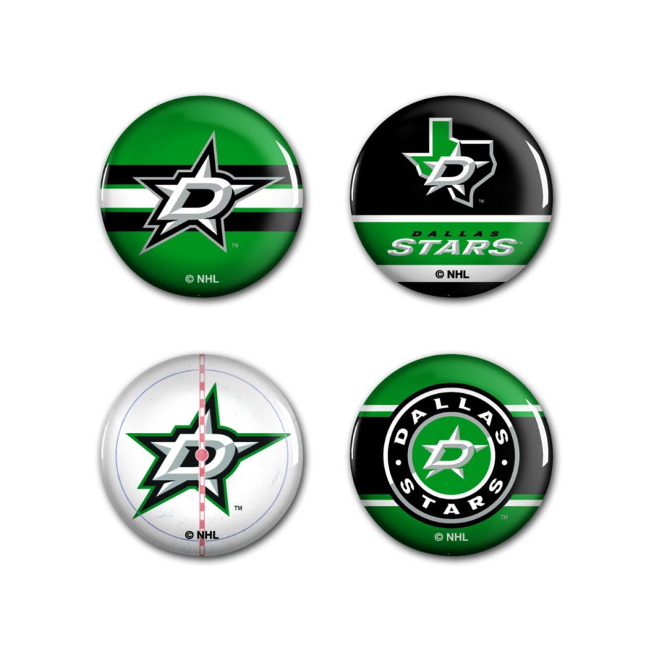 Dallas Stars placka Button 4 Pack - Dallas Stars ostatní suvenýry