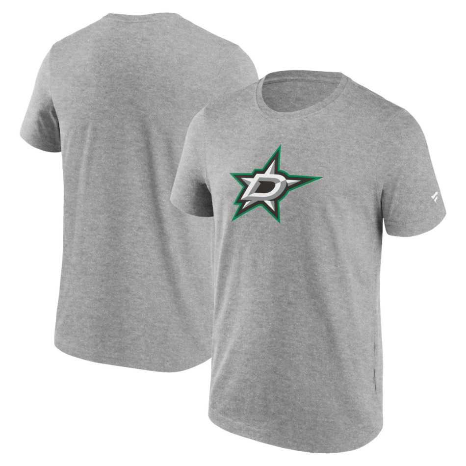 Dallas Stars pánské tričko Primary Logo Graphic T-Shirt Sport Gray Heather - Dallas Stars trička, polo trička, košile