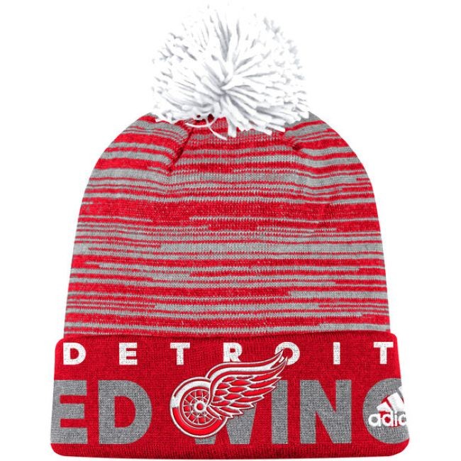 Kulich Off Ice Cuffed Pom Knit Wings - Detroit Red Wings Čepice, kulichy