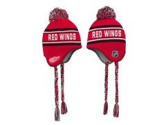 Detroit Red Wings dětská zimní čepice Jacquard Tassel Knit With Pom