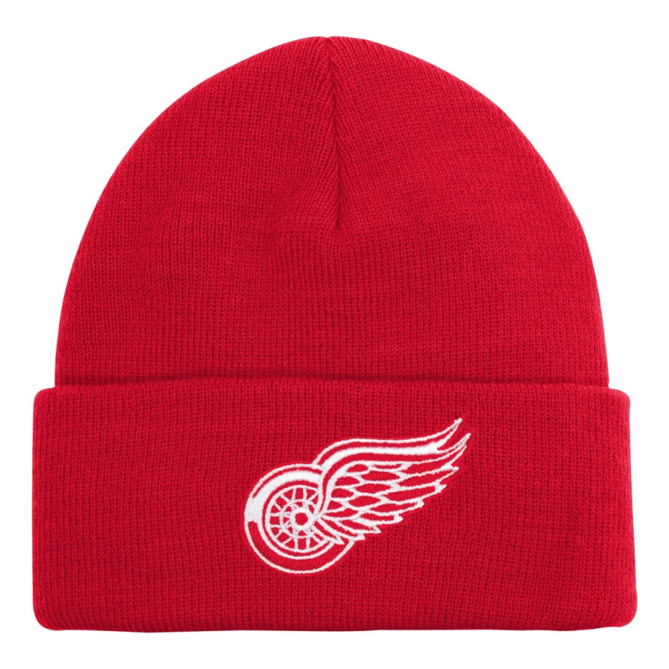 Detroit Red Wings dětská zimní čepice Cuffed Knit - Detroit Red Wings dětské oblečení