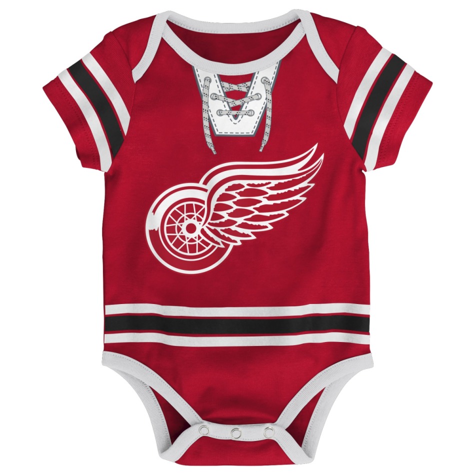 Dětské body Detroit Red Wings NHL Hockey Pro Creeper – Blank