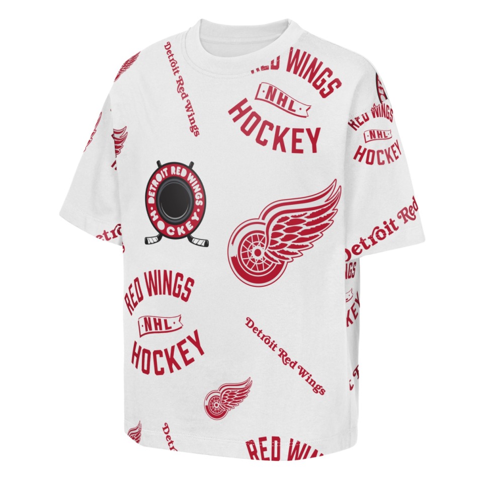 Detroit Red Wings dětské tričko NHL Unstoppable All Over Print Short Sleeve Elevated