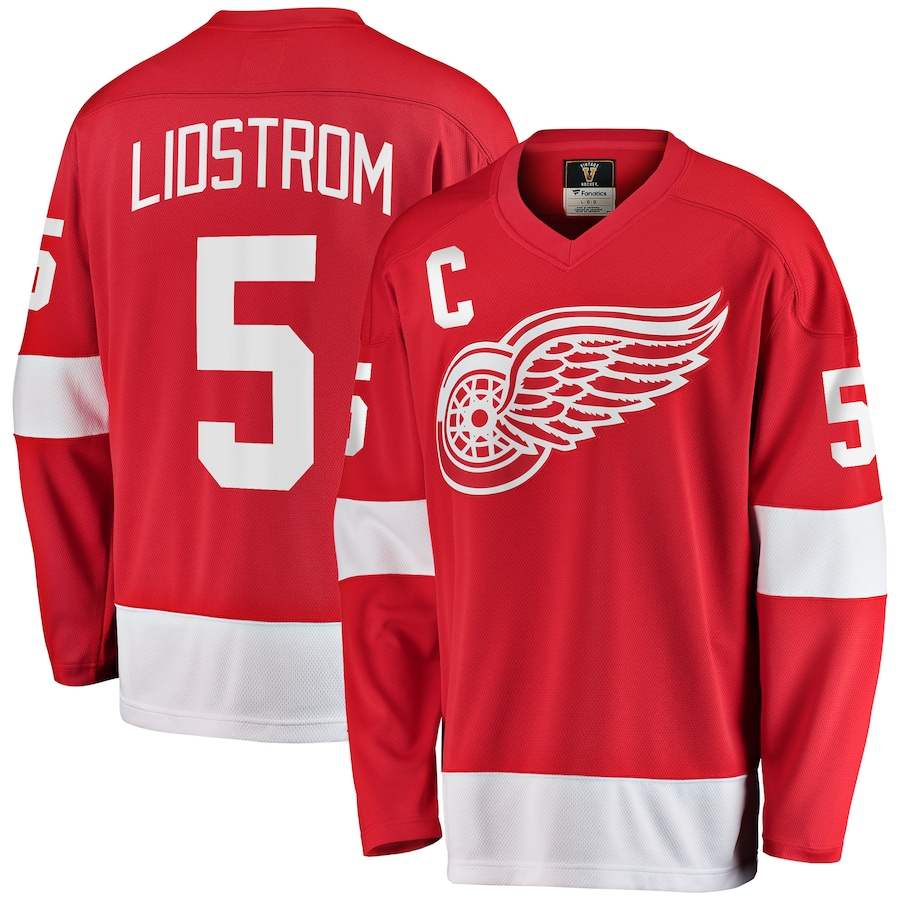 Detroit Red Wings hokejový dres Nicklas Lidstrom #5 Premier Breakaway Vintage - Detroit Red Wings dresy