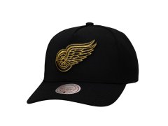 Detroit Red Wings čepice baseballová kšiltovka NHL Black and Gold Pro Snapback
