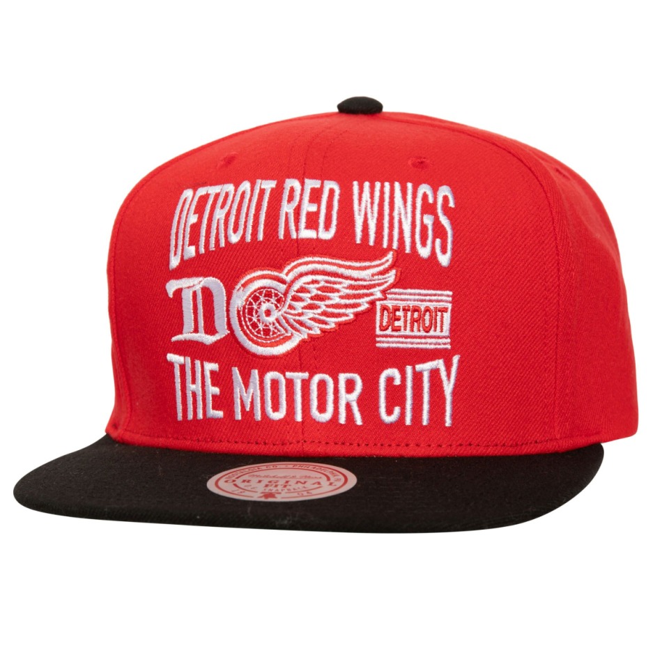 Detroit Red Wings čepice flat kšiltovka City Love Snapback Vintage - Detroit Red Wings kšiltovky, čepice, rukavice