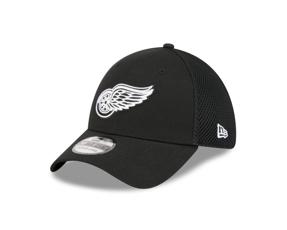 Detroit Red Wings čepice baseballová kšiltovka NEW ERA 3930 neo black - Detroit Red Wings kšiltovky, čepice, rukavice