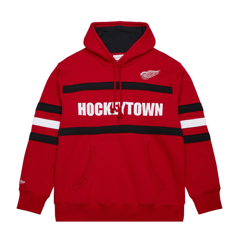 Detroit Red Wings pánská mikina s&nbsp;kapucí Head Coach Hoodie Current Logo - Detroit Red Wings mikiny, bundy, kalhoty