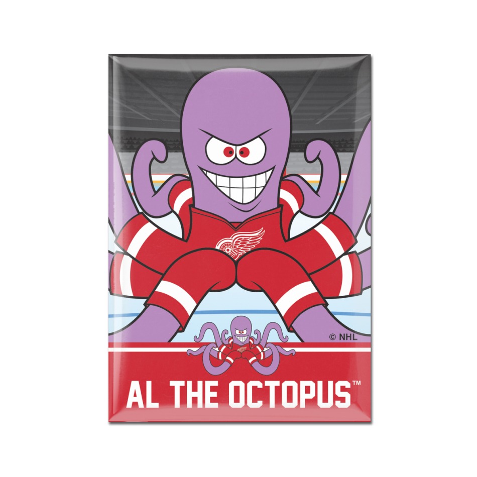 Detroit Red Wings magnetka Metal Mascot - Detroit Red Wings ostatní suvenýry