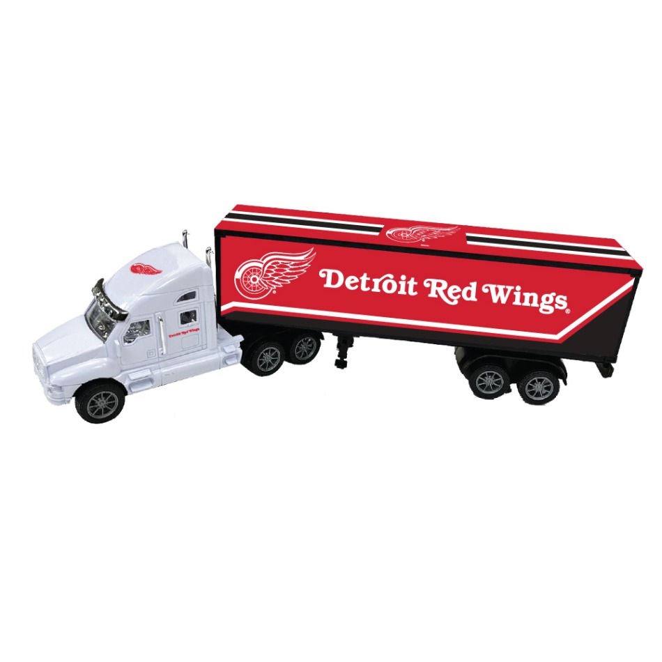 Detroit Red Wings kamion 18-Wheeler Big Rig Truck White - Detroit Red Wings ostatní suvenýry
