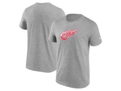 Detroit Red Wings pánské tričko Logo Graphic Sport Gray Heather