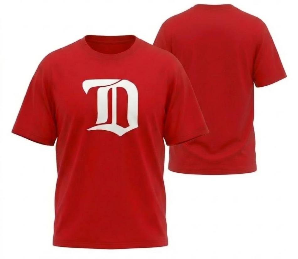 Detroit Red Wings pánské tričko Tek Patch red - Detroit Red Wings trička, polo trička, košile