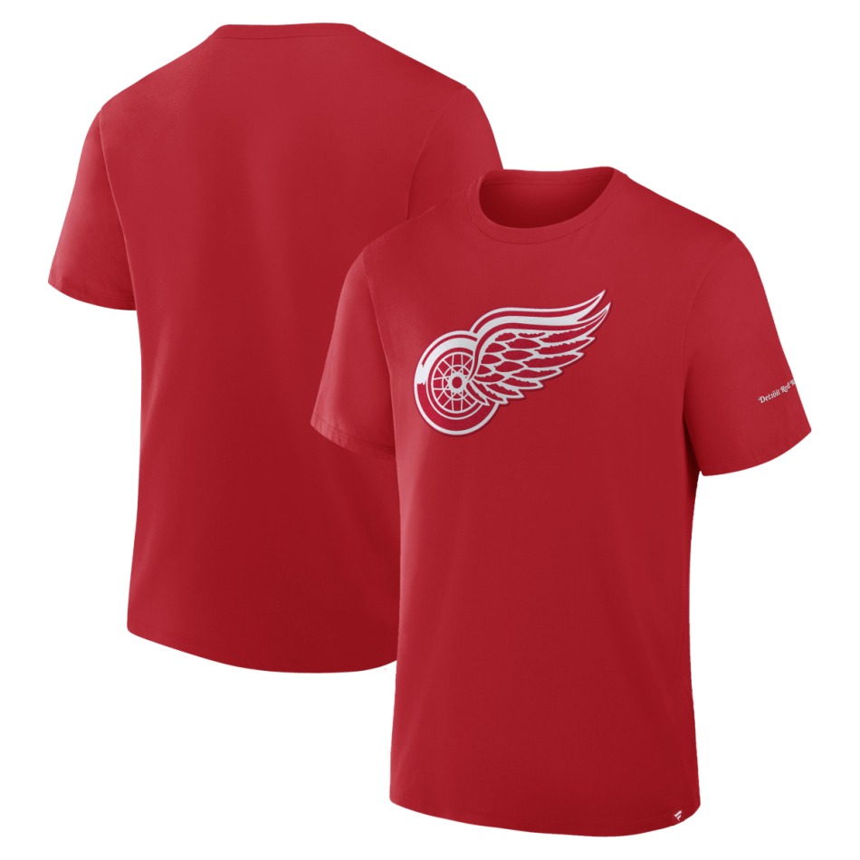 Detroit Red Wings pánské tričko Hat Trick red - Detroit Red Wings trička, polo trička, košile
