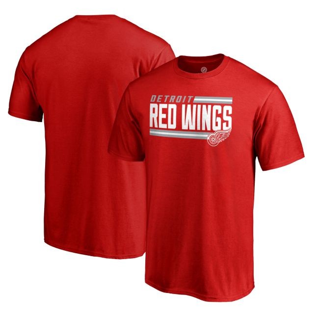 Tričko Iconic Collection On Side Stripe Wings - Detroit Red Wings Trička