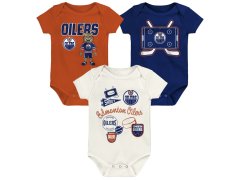Edmonton Oilers dětské body Littlest Player 3Pk Creeper Se
