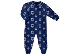Edmonton Oilers dětské dupačky Full Zip Allover Print Coverall Blue