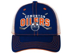 Edmonton Oilers dětská čepice baseballová kšiltovka Lockup Meshback Adjustable