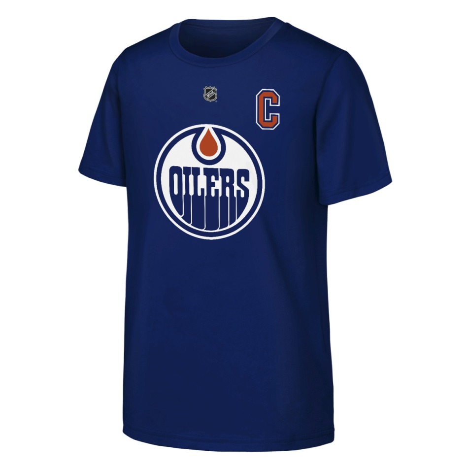 Edmonton Oilers dětské tričko NHL Flat Captains Name & Number Short Sleeve Cotton