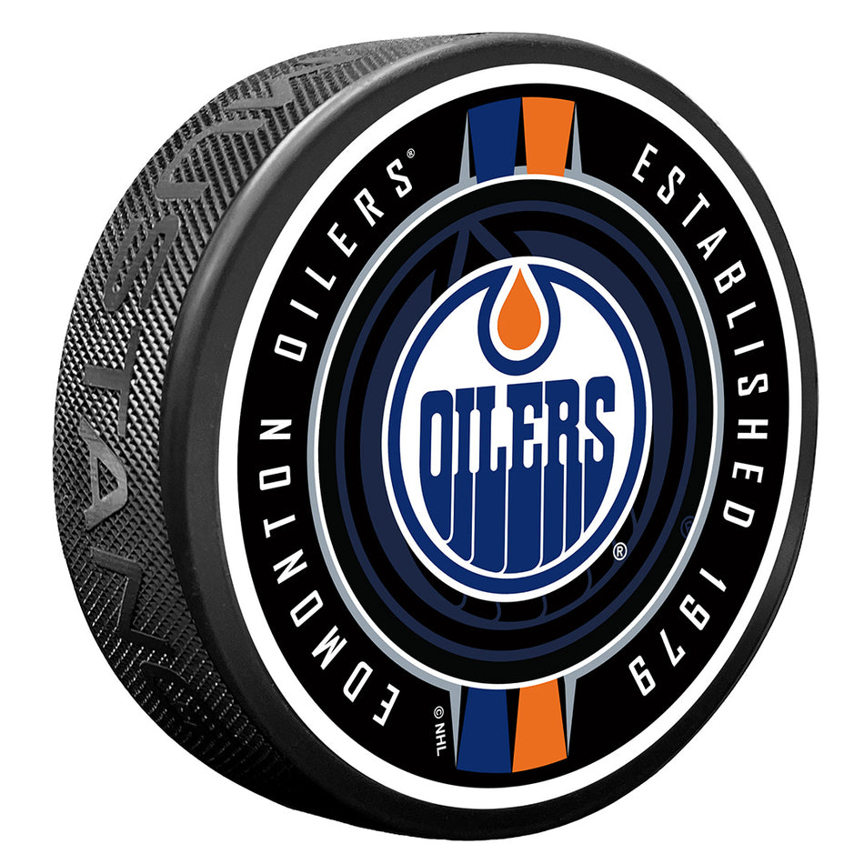 Edmonton Oilers puk Ribbon - Edmonton Oilers hokejové vybavení