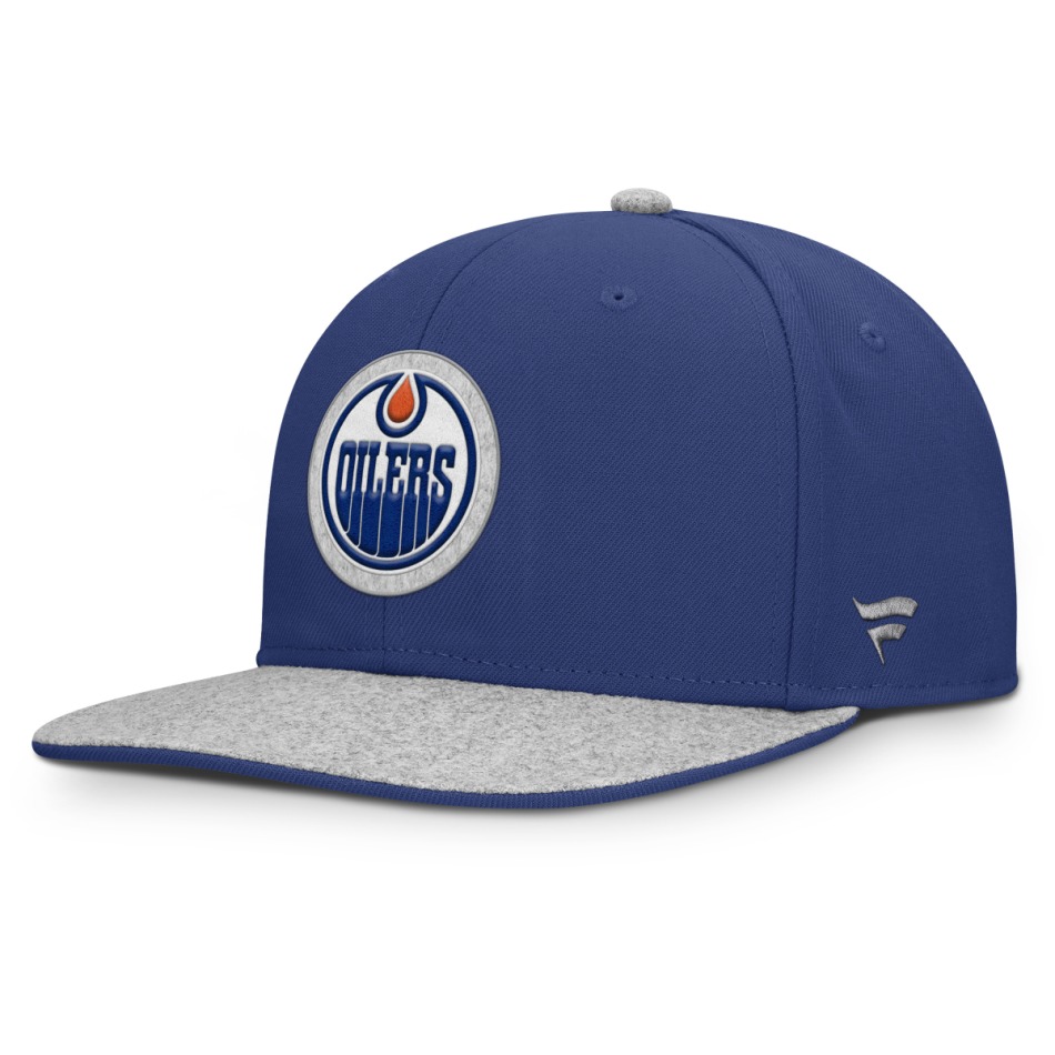 Edmonton Oilers čepice flat kšiltovka Loden Structured Adjustable Flat Brim - Edmonton Oilers kšiltovky, čepice, rukavice