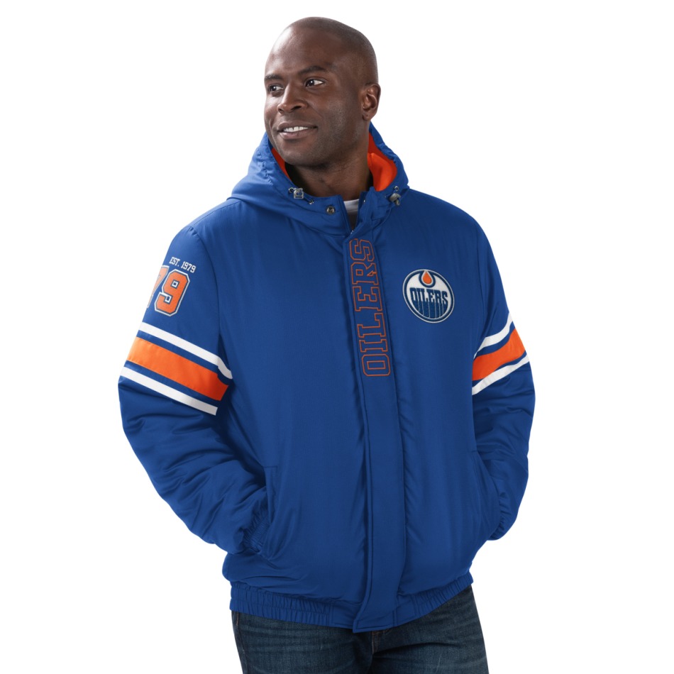Edmonton Oilers pánská bunda s&nbsp;kapucí Tight End Winter Jacket