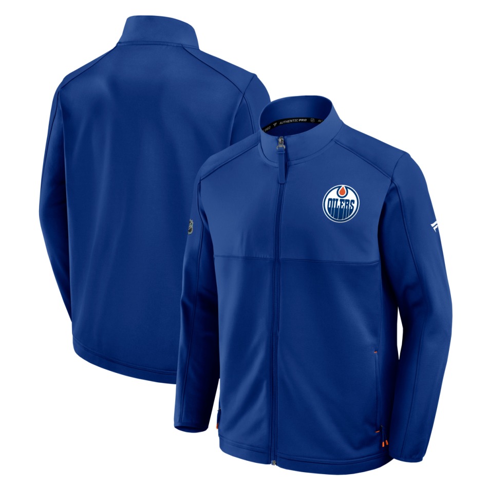 Edmonton Oilers pánská bunda Authentic Pro Rink Poly Fleece FZ
