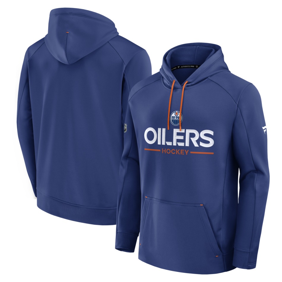 Edmonton Oilers pánská mikina s kapucí Authentic Pro Rink Poly Fleece POH