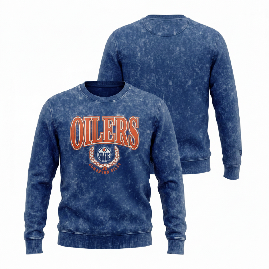 Edmonton Oilers pánská mikina US Edit Crewneck - Edmonton Oilers mikiny, bundy, kalhoty