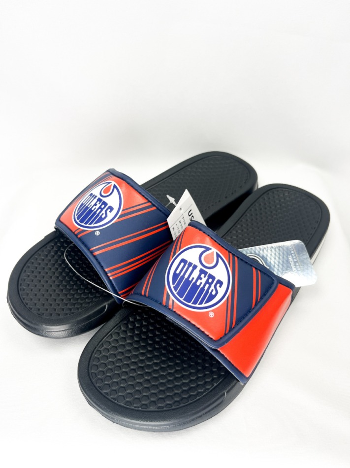 Edmonton Oilers pánské pantofle Legacy Velcro Sport Slide Slipper
