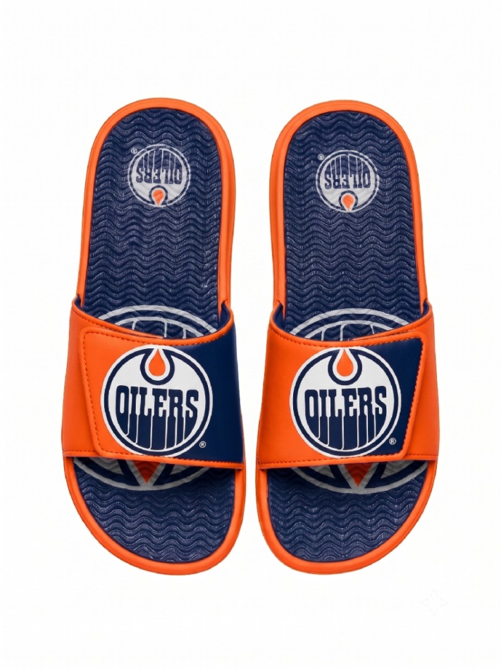 Edmonton Oilers pánské pantofle Colorblock Slipper - Edmonton Oilers ostatní modní doplňky