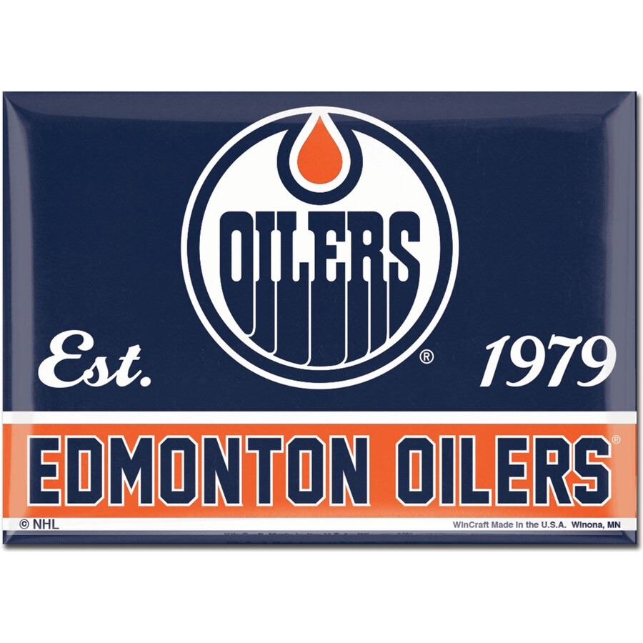 Edmonton Oilers magnetka logo - Edmonton Oilers ostatní suvenýry