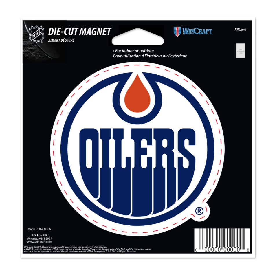 Edmonton Oilers magnetka Die Cut - Edmonton Oilers ostatní suvenýry
