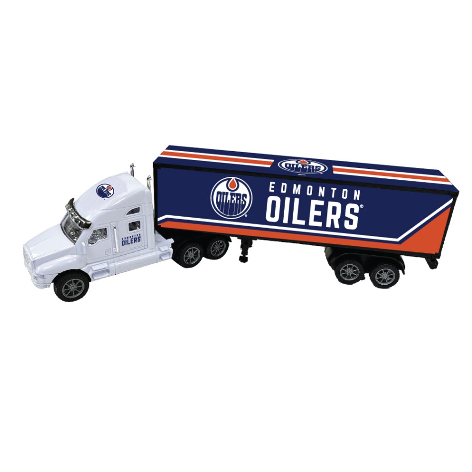 Edmonton Oilers kamion 18-Wheeler Big Rig Truck White - Edmonton Oilers ostatní suvenýry