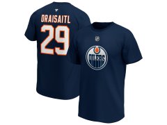 Edmonton Oilers pánské tričko Leon Draisaitl Iconic Name & Number Graphic navy