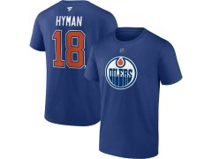 Edmonton Oilers pánské tričko NHL Authentic Stack Name & Number T-Shirt - Royal