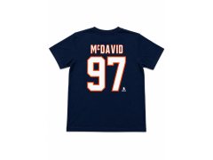 Edmonton Oilers pánské tričko NHL Iconic Name & Number Graphic