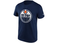 Edmonton Oilers pánské tričko Primary Logo Graphic navy