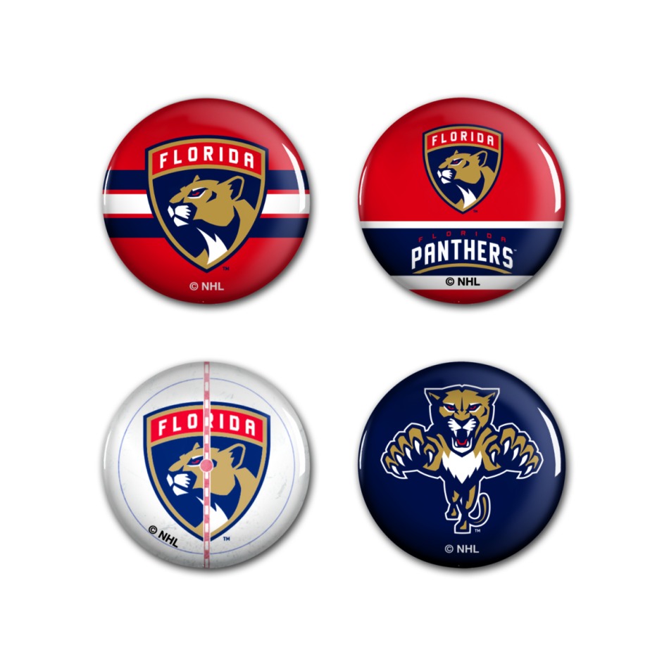 Florida Panthers placka Button 4 Pack - Florida Panthers ostatní suvenýry