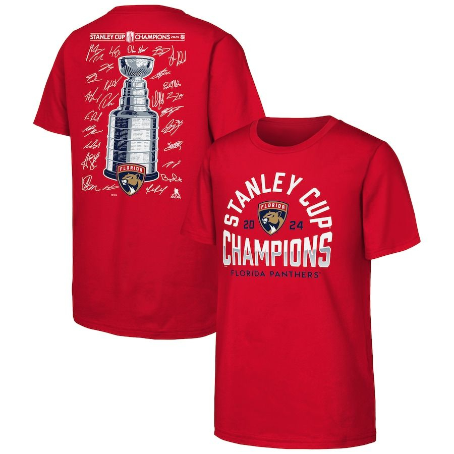 Florida Panthers dětské tričko 2024 Stanley Cup Champions Signature Roster - Florida Panthers stanley Cup 2024