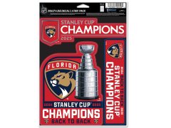 Florida Panthers set samolepek 2025 Stanley Cup Champions 3-Pack Fan