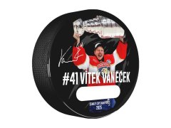 Florida Panthers podpisový puk Vítek Vaněček #92 Stanley Cup Champion 2025